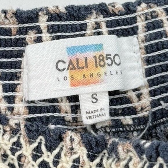 Cali 1850 Linen Blend Pockets Pull On Pants‎ S Beach Bohemian Festival Preppy - Picture 9 of 11